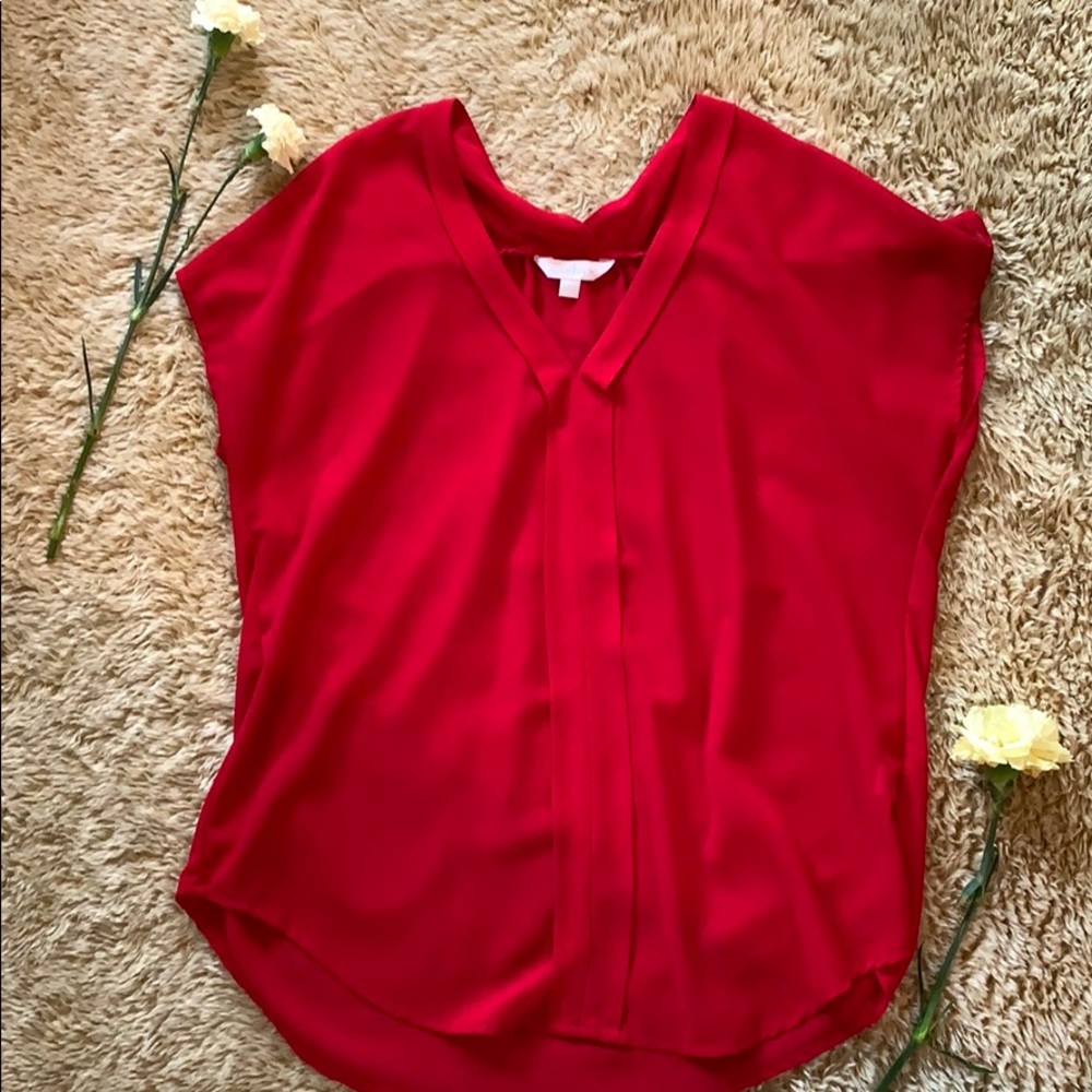 Red sheer top ❤️